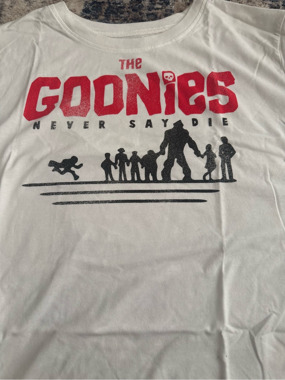 The Goonies Graphic Tee - White with Red Accent